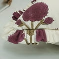 thumbnail image 3 of FABDIVINE- Hand block frill pillow cover, designer pillow cover, fall cushion, farmhouse decorative floral pillow, quilted handmade pillow - BADSHAH, 26"X26'', 3 of 7