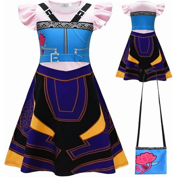 KAWELL Vestido de cantante pop para niñas Hunters Disfraz para niños Halloween, talla 4t