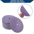 thumbnail image 3 of Discos de Lija Redondos de Gancho y Bucle Unique Bargains Reparación Automotriz Durabilidad 6 pulgadas 40 Grano 50 Pcs Púrpura, 3 of 7