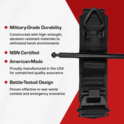 SOF Tourniquet (Generation 5) - Black, Emergency Bleeding Control for First Aid & Trauma Care