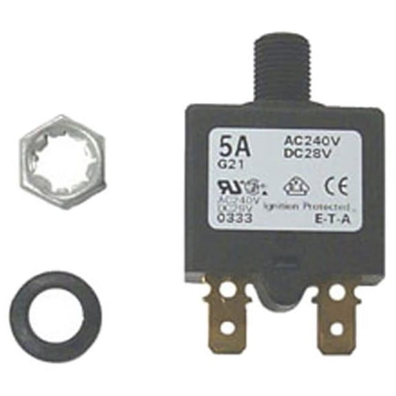 Sierra Push Button Circuit Breaker 5 Amp CB41200