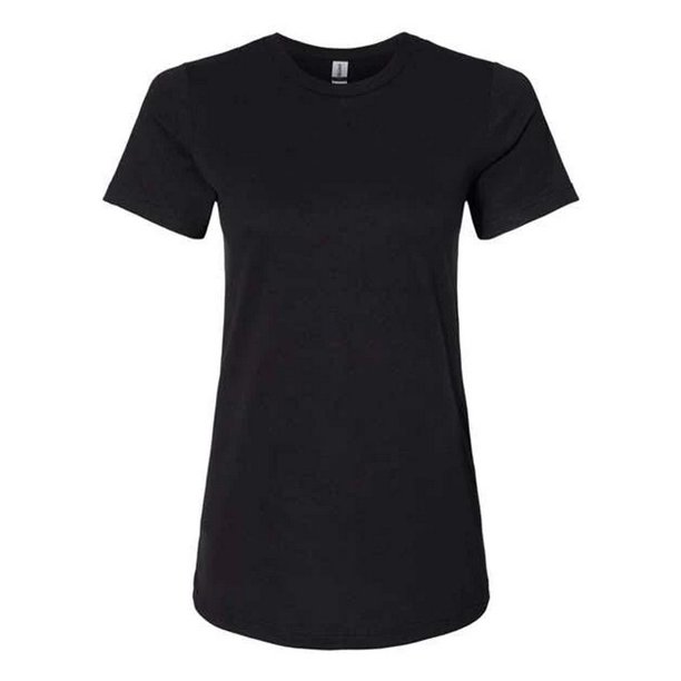 Gildan - Camiseta Softstyle de CVC para Mujer (Negro Intenso)