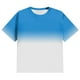 thumbnail image 4 of Tops para hombre, blusas y camisas de manga corta con cuello redondo para hombre, blusa informal grande con cuello redondo y manga corta degradada, blusa de poliéster para hombre, 4 of 5