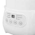 thumbnail image 4 of Xirurus Automatic Electric Stew Cooker with Ceramic Pot and Steam Basket, 1.3 qt / 1.2 L Portable Slow Cooker with Timer and Pre-settings for Healthy Soup and Porridge, White, 4 of 9