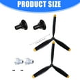 thumbnail image 3 of Plastic 3 Blade Propeller Set for Radio Control Aircraft T28 P47 And F4U Series Plane Propeller Upgrade, 3 of 8