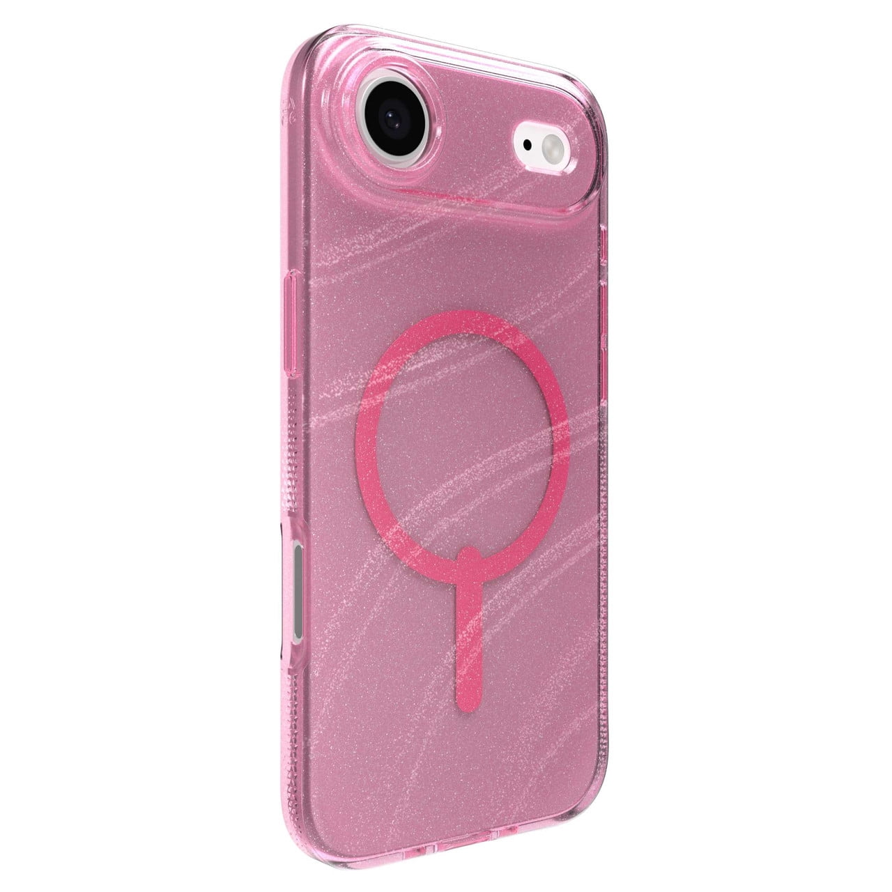 ZAGG Milan Snap Case For iPhone Air - Pink Glimmering Wave Graphene Strengthened Phone Case with Drop Protection (13ft/4m) Textured Edges & Sparkle Design MagSafe Charging Compatible