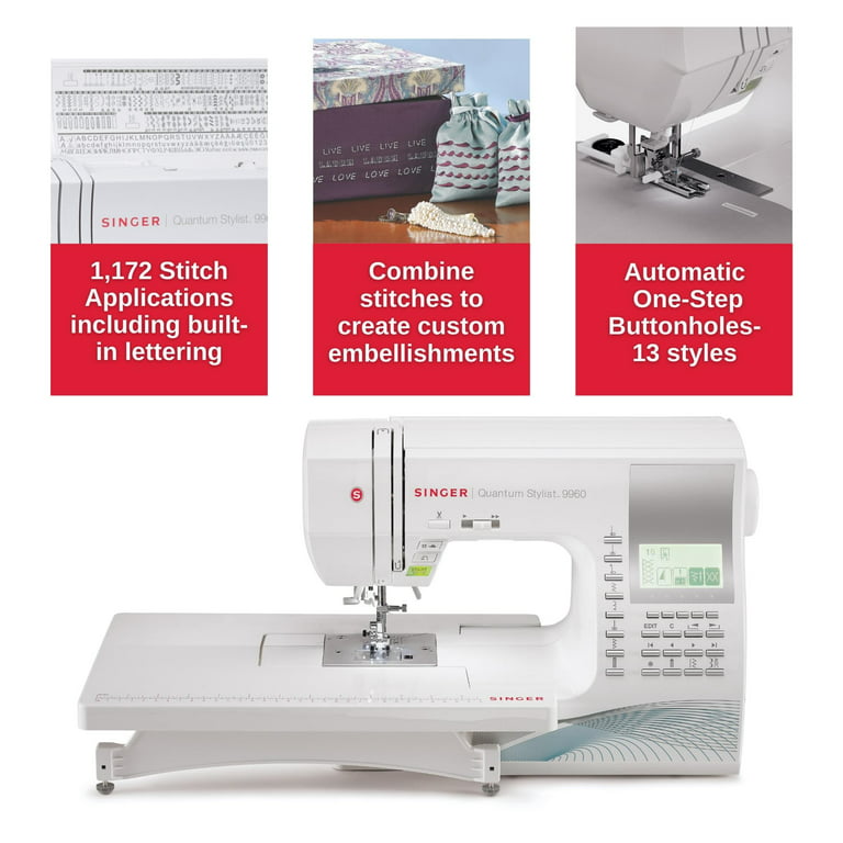 SINGER Quantum Stylist 9960 Sewing Machine - Italy, New - The wholesale  platform