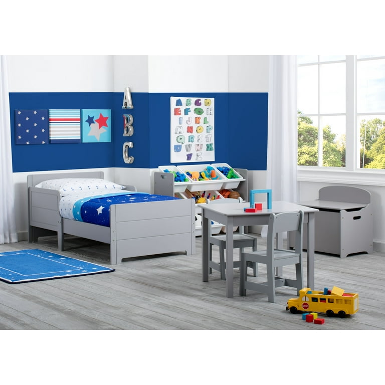 Delta Children MySize Wood Dining Activities Play Table Chair Set 2 Chairs Included Grey Walmart