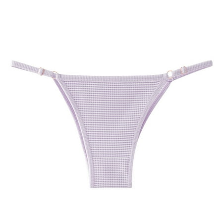 1Pc Women s Thong Adjustable Buckle Comfort Panties Sexy Striped Seamless Underwear Winter Warm G-string Women Sexy Lingerie
