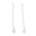 thumbnail image 2 of jifeng 2x Sterling Extending Chains Jewelry Making Connector Chain Love Heart, 2 of 9