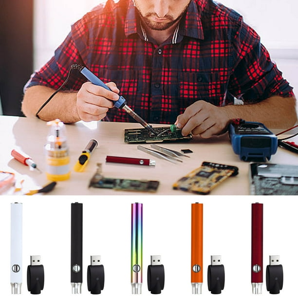 Xihbxyly Kit de Soldador de Rosca, Voltaje Ajustable de 3 Velocidades, Herramienta de Soldadura Portátil, Adaptador Usb Incluido, Acero Inoxidable Duradero, Perfecto para Reparaciones Electrónicas y