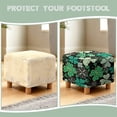 thumbnail image 7 of TSOVTHRID Shamrock Heart Dot Print Ottoman Cover Stretch Square Ottoman Slipcovers for Foot Stool, Anti-Scratch Folding Storage Furniture with Elastic Bottom for Home St. Patrick's Day Decor, 7 of 7