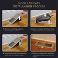 thumbnail image 2 of 8Pcs Floor Register Trap, Floor Vent Filters for Registers 4 inchX10 inch, Vent Screen Mesh(Floor Register Not Included), 2 of 7