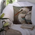 thumbnail image 3 of Carolines Treasures JMK1212PW1414 White Egret Canvas Fabric Decorative Pillow, Large, Multicolor, 3 of 4
