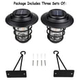thumbnail image 2 of Home Zone Security Black Outdoor Solar Powered LED Wall Lantern Sconce Light Fixture for Entryway, Post, Porch, & Doorway No Wiring (6 Pack), 2 of 6