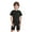 Black, variant on Adaptive Clothing for Kids Special Needs Autism Sensory Jumpsuit Anti-Strip Romper Bodysuit with Back Zipper Black 4