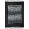 thumbnail image 2 of Rugs America BT35A Ebony Twilight Stripe Shag Black Area Rug, 2'6" x 4', 2 of 6