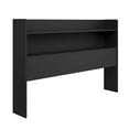 thumbnail image 2 of Nexera Hunter Queen Size Bookcase Headboard, Black, 2 of 6