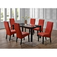 thumbnail image 1 of Chaises Parson 40 x 23 x 18 Po, Cappuccino & Rouge - Ensemble de 2, 1 of 1