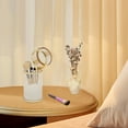 thumbnail image 2 of Makeup Brush Holder Organizer Dustproof Makeup Brush holder with Lid Storage Cup Gold, 2 of 12