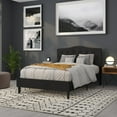 thumbnail image 5 of BizChair Arched Button Tufted Upholstered Full Size Headboard in Black Fabric, 5 of 13