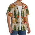 thumbnail image 2 of Kdxio Men'S Hawaiian Shirt For Men Short Sleeve Shirt Holiday Christmas Stars Summer Casual Holiday Beach Button Down T-Shirts, 2 of 5