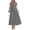 Black White Dot, variant on Womens Summer Floral Maxi Dresses V Neck Short Sleeve Boho Casual Flowy Long Wedding Guest Dress Beach Vacation