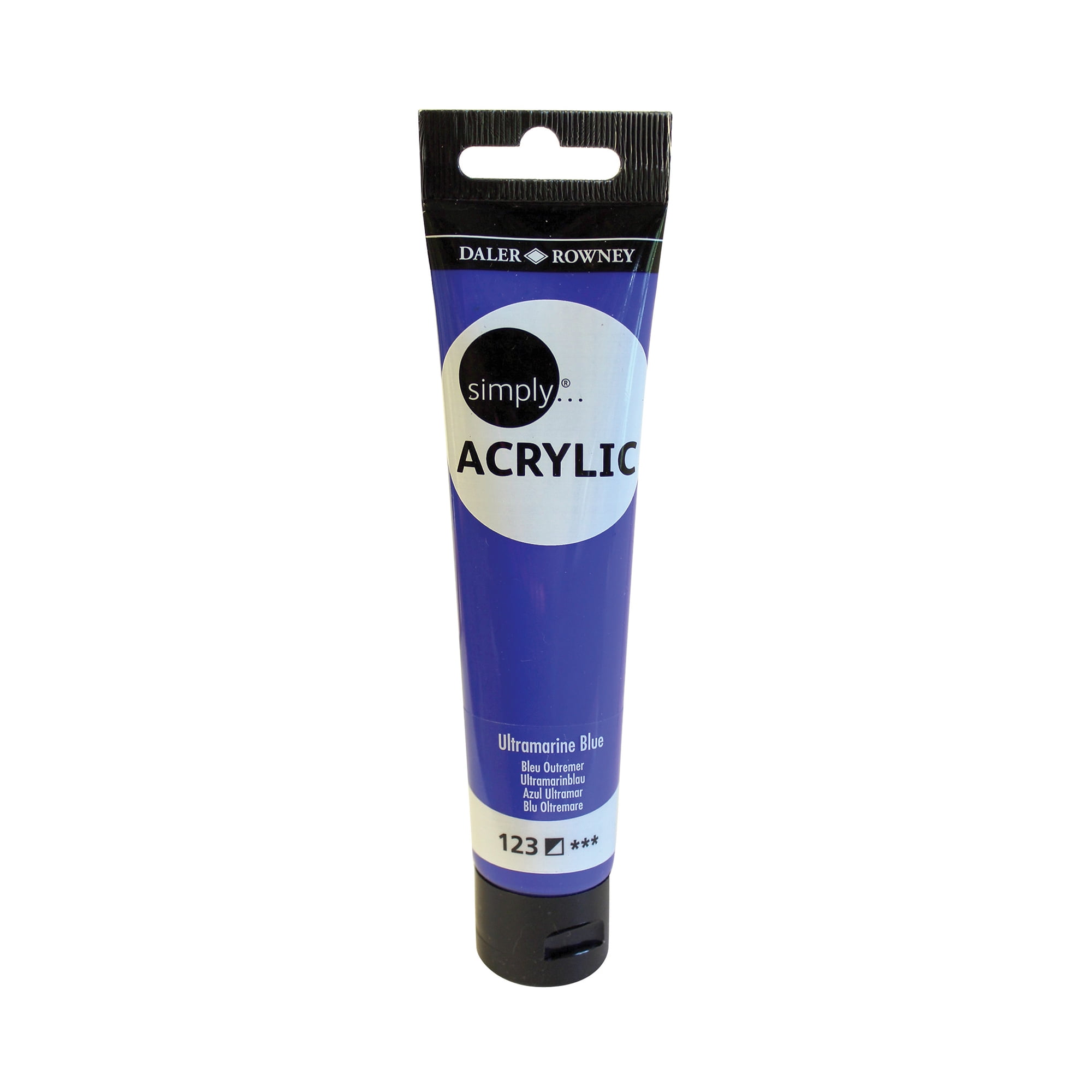 Daler-Rowney Simply Acrylic Paint Tube, 75 ml / 2.5 Fl. Oz., Ultramarine Blue