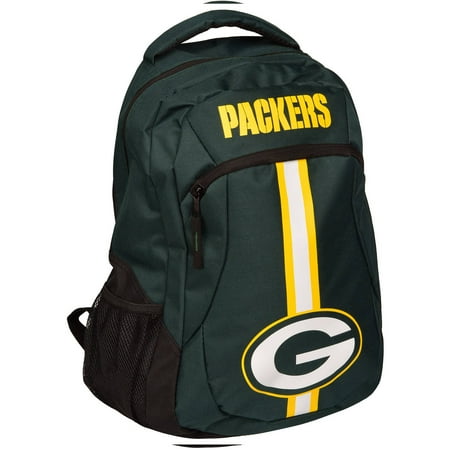 Nfl Logo Edge Light - Forever Collectibles NFL Green Bay Packers Action Stripe Logo Backpack