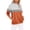 Orange, variant on Augper Women's Color Block Tops Casual Long Sleeve Tunic Round Neck Pullover Shirts