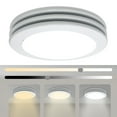 thumbnail image 2 of Akicon Exhaust Fan, 80CFM 2.0 Sones Bathroom Exhaust Fan with Light, Upgrated Bthroom Fan with Dimmable 3CCT LED and Acrylic Light Cover, Bath Ventilation Fan for Home, Round, Stain White, 2 of 7