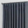 thumbnail image 2 of ZMLEVE Extra Wide Faux Linen Room Darkening Curtain (1 Panel) 100 X 84, BOCH-LN21330-84-DW, Reverie Blue, 2 of 7