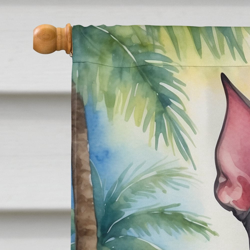 Yorkshire Terrier Luau House Flag