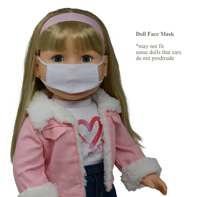 The New York Doll Collection Mask and Face-Shield for Doll Fits 14, 16 &  18 Dolls
