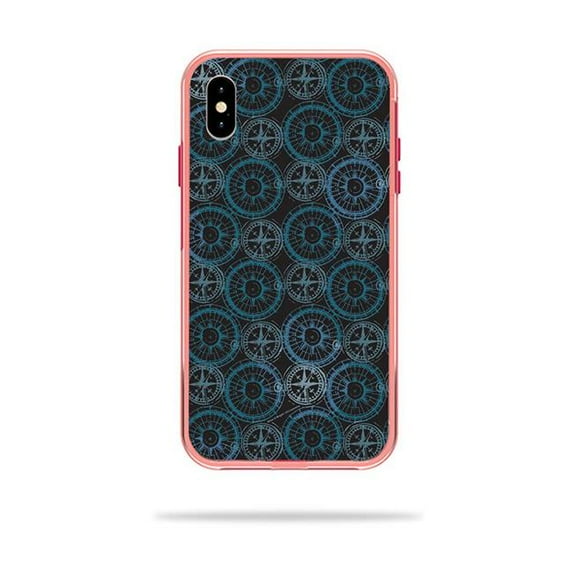 MightySkins LIFSLIPXSM-Compass Tile Skin Decal Wrap for LifeProof SLAM iPhone XS Max Case Sticker - Compass Tile