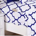 thumbnail image 3 of Celine Linen Holiday Gift Quatrefoil Pattern 1500 Series Percale Wrinkle and Fade Resistant (6-Piece) Bedding Set, King, Duke Blue, 3 of 3