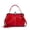 Wine red, variant on Vintage Kiss‑Lock Shoulder Handbag for Women, Oil‑Wax PU Leather Retro Satchel Purse with Detachable Adjustable Crossbody Strap, Multi‑Pocket Top‑Handle Bag for Dating Wedding Party Daily Use