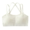 thumbnail image 4 of GYRATEDREAM Girls Sleeveless Tank Top, Seamless Stretchy Crop Racerback Undershirt Bra for Girls 2 Pack, 4 of 9