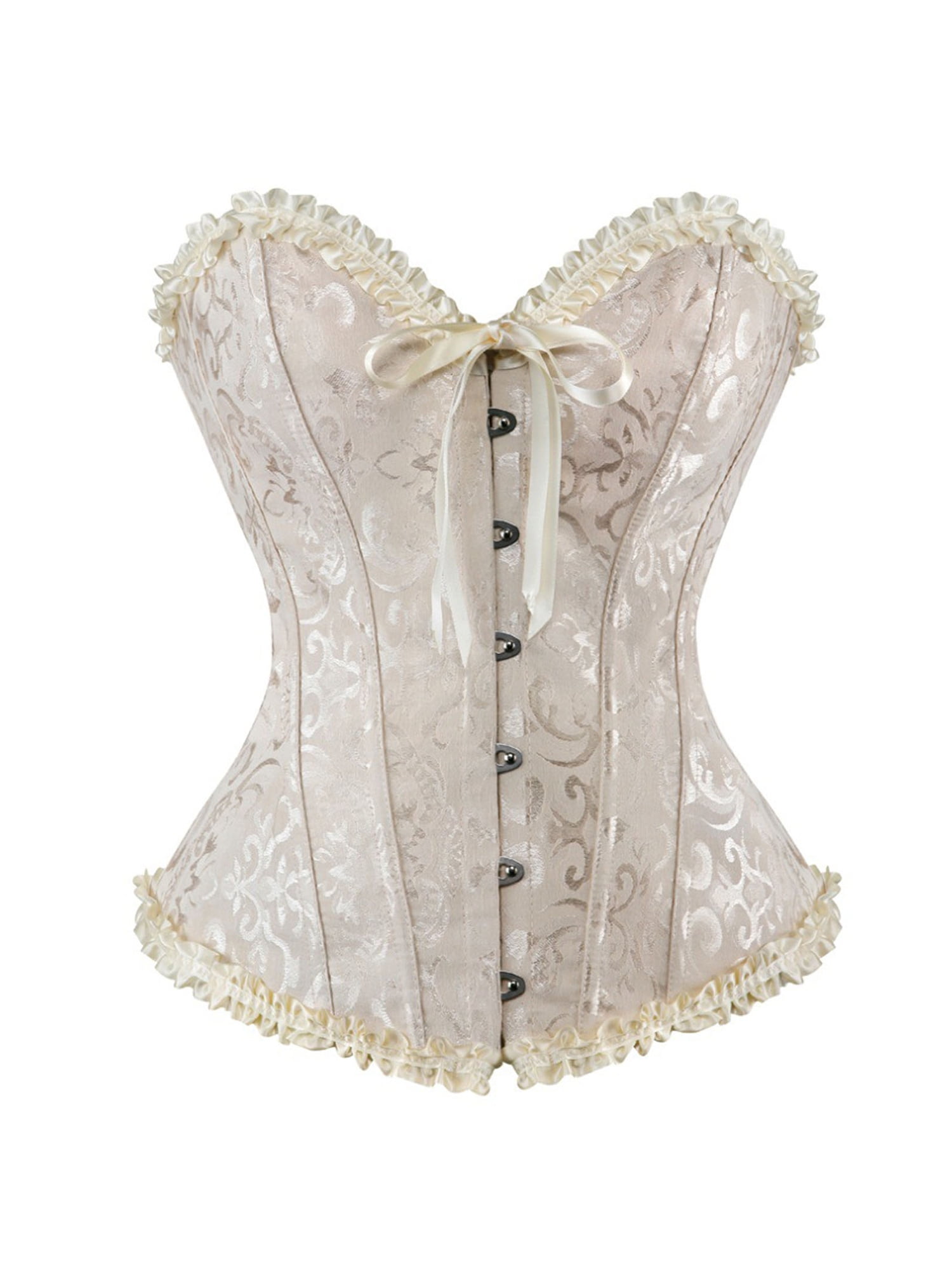 Bowanadacles Women's Vintage Overbust Corset Classic Bustier