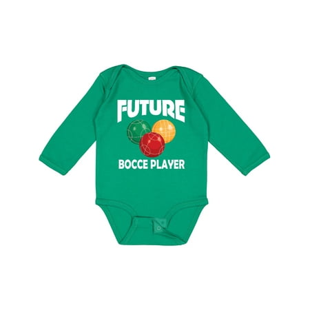 

Inktastic Future Bocce Player Gift Baby Boy or Baby Girl Long Sleeve Bodysuit