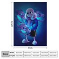 thumbnail image 6 of Undertale Sans Ultra-Soft Bed Blanket Anti-pilling Flannel Blanket Cozy Air Conditioning Blanket for Bedroom Living Room 60"x80", 6 of 9