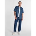 thumbnail image 3 of Kacey Lee Men's Western Denim Shirt with Short Sleeves, Sizes S-2XL, 3 of 6