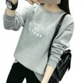 thumbnail image 3 of Casual Women Hoodies Sweatshirt Winter Autumn Harajuku Letter Print Long Sleeve Pullovers, 3 of 6