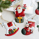 thumbnail image 2 of Adornos colgantes de hierro para decoración navideña de Papá Noel pintado retro para colgar en el árbol de Navidad, juguetes, decoración de Año Nuevo, regalo para niños, 2 of 5