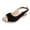 Black, variant on Bibifish Womens Espadrille Wedge Sandals Open Toe Slingback Ankle Strap Casual Sandals Vacation Footwear