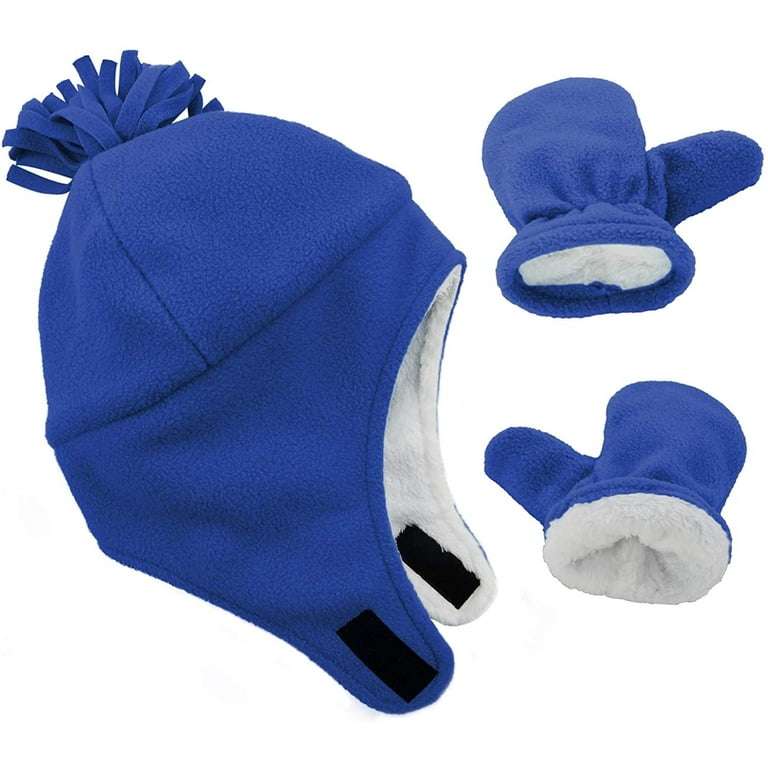 Zando Fleece Beanie and Mittens Set, 1-2T photo 1