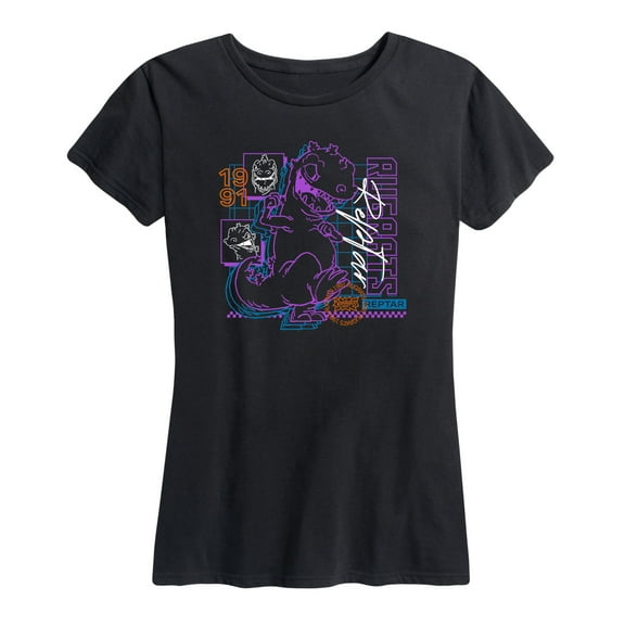 Rugrats - Reptar Grid - Women's Short Sleeve Graphic T-Shirt