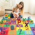 thumbnail image 3 of Kids Foam Puzzle Floor Play Mat with Shapes & Colors or Numbers & Alphabets, 3 of 4
