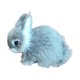 thumbnail image 2 of Conejito de simulación Hesroicy, lindo conejo de peluche blanco coleccionable de piel sintética, decoración de Pascua para el hogar, 2 of 8