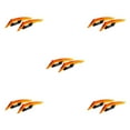 thumbnail image 2 of Maytalsory Aerodynamic Spoiler Wing Motorcycle Front Side Motorcycle Accessories 250SR Sticker Motorcycle orange 5Set, 2 of 6